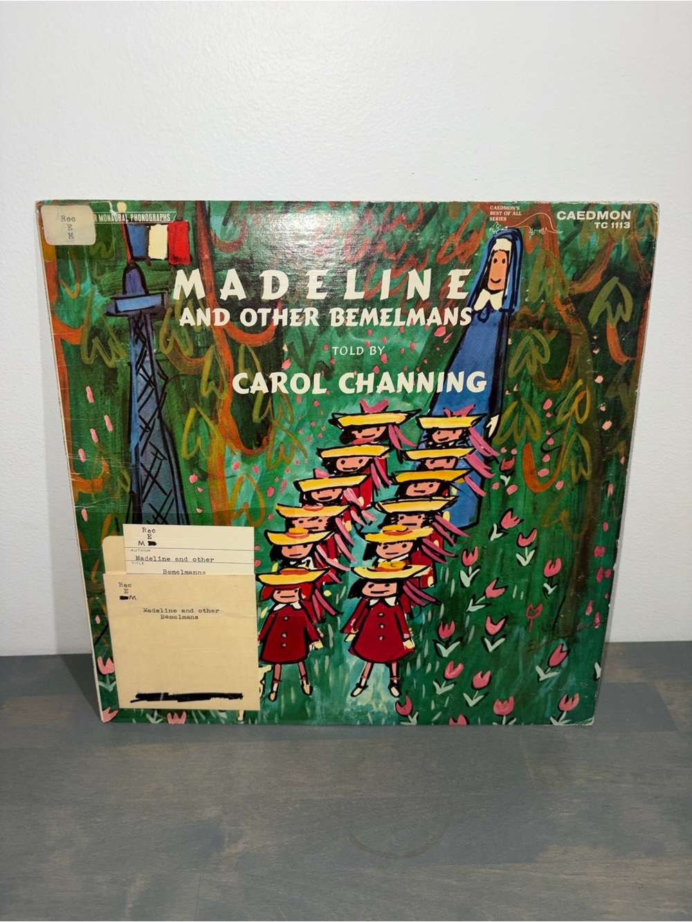 Caedmon Ludwig Bemelans Madeline and Other Bemelmans Vinyl Carol Channing AS IS